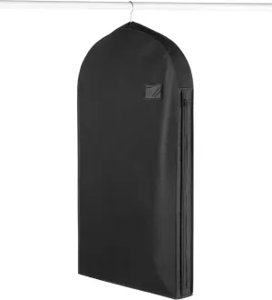 Whitmor Deluxe Zippered Suit Bag, Black