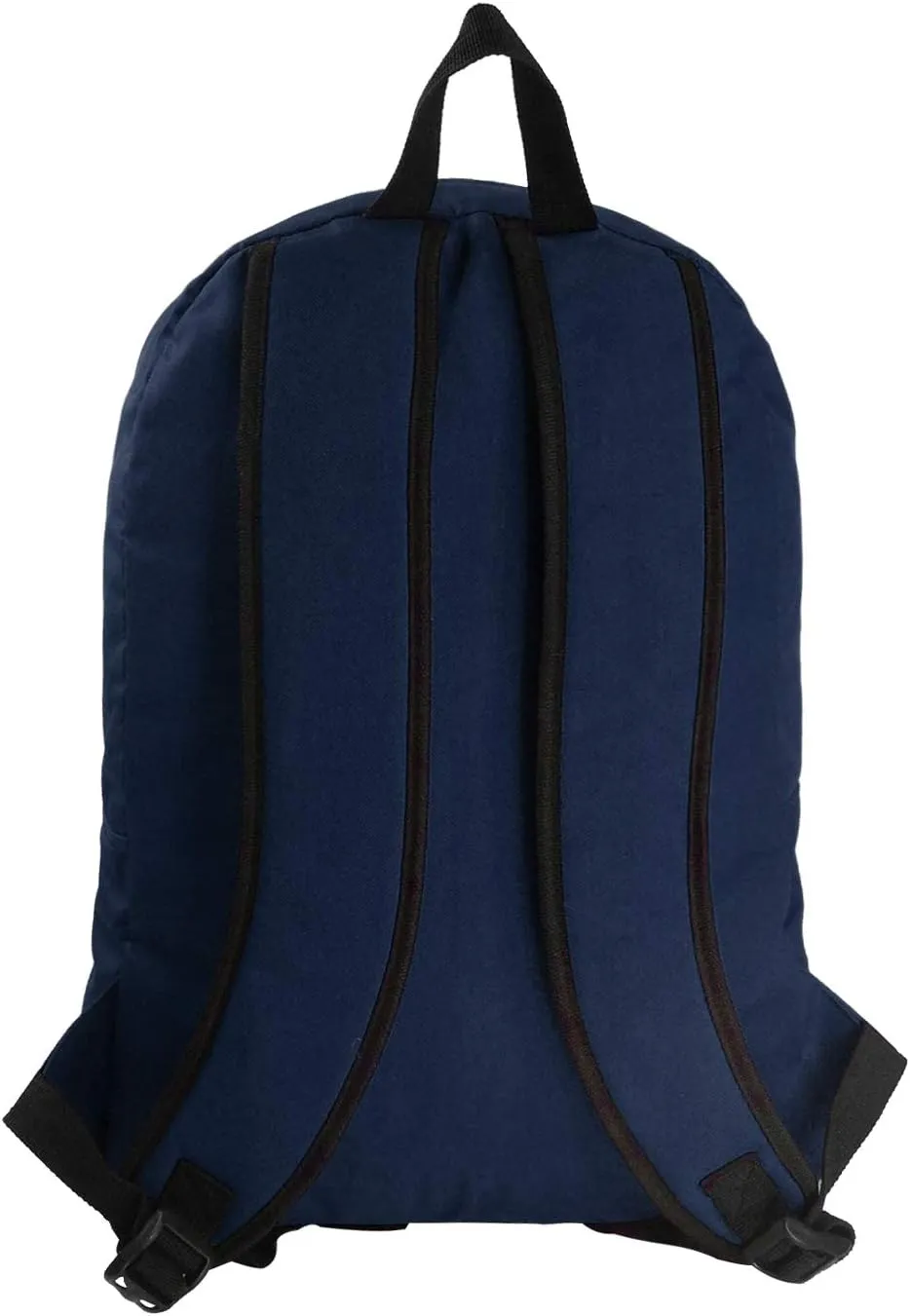 Wholesale Classic Backpack 18 inch Basic Bookbag Bulk Cheap Case Lot of 36pcs Simple Schoolbag Promotional Backpacks Non Profit Student School Book Bags Vintage Daypack Navy Blue