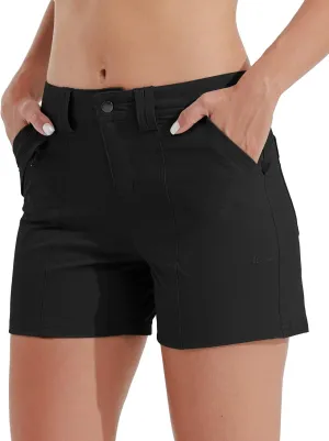 Willit Women's Golf Hiking Shorts Quick Dry Athletic Casual Summer Shorts with Pockets 4.5 in