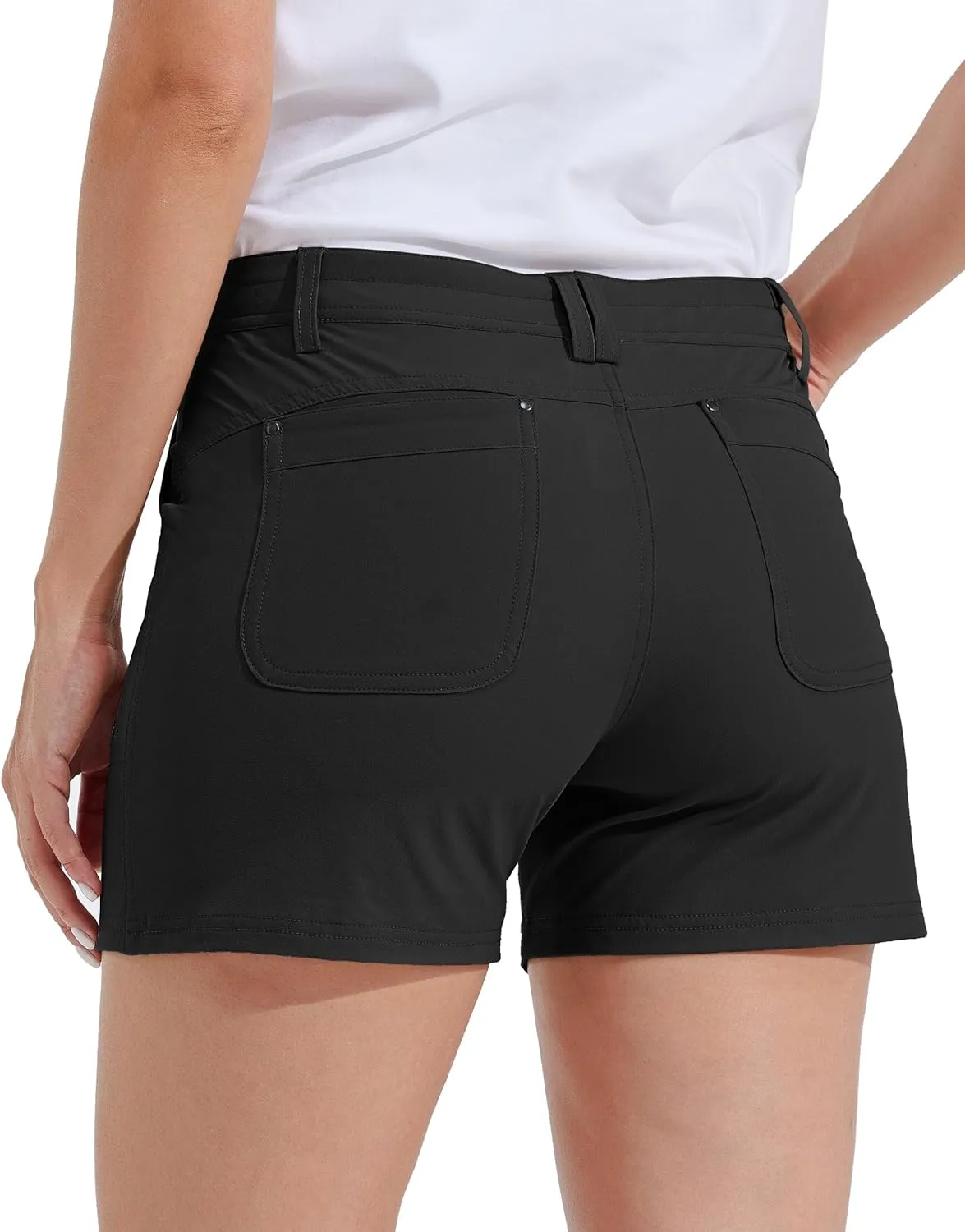 Willit Women's Golf Hiking Shorts Quick Dry Athletic Casual Summer Shorts with Pockets 4.5 in