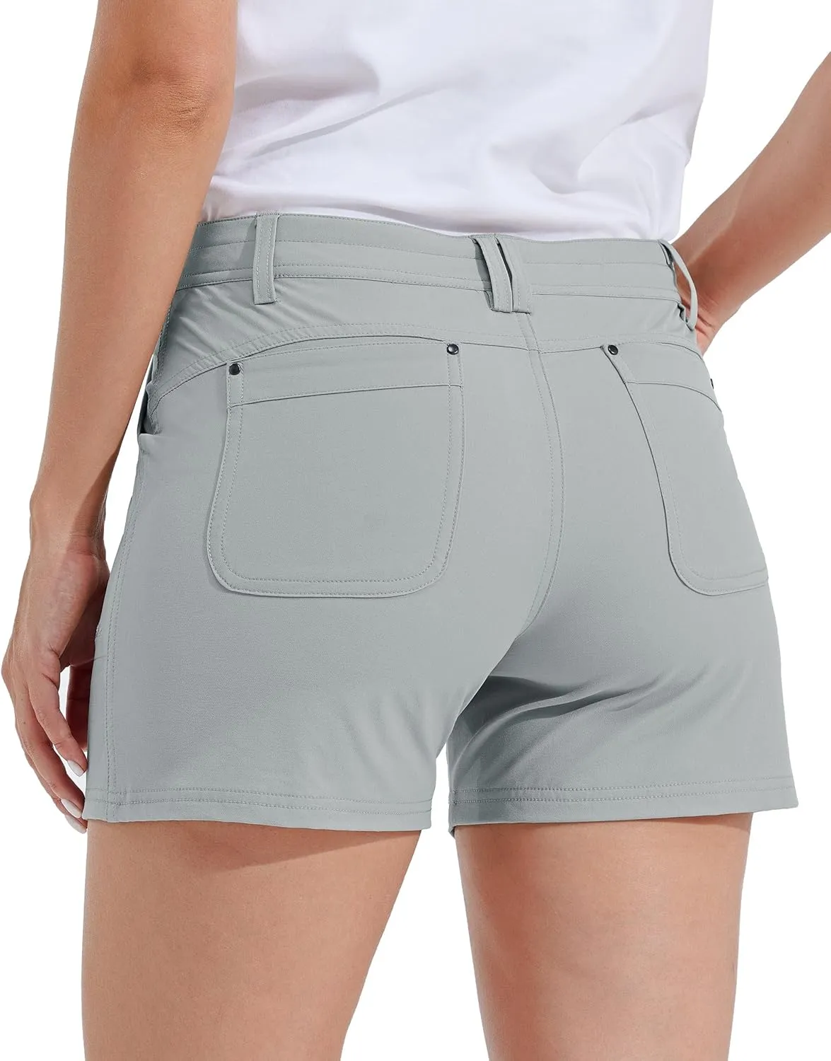 Willit Women's Golf Hiking Shorts Quick Dry Athletic Casual Summer Shorts with Pockets 4.5 in