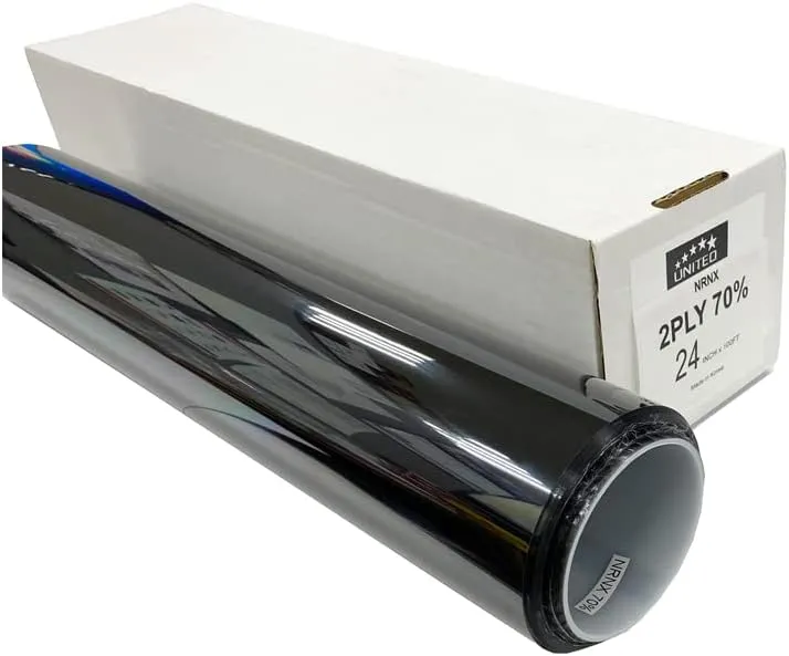 Window Tint Car Film 36"Inx100'Ft 2-Ply Premium High-Performance Dyed with 20% VLT -Black Privacy Window Tint for Home Blocks UV Rays, Heat & Glare -Scratch Resistance, Self-Adhesive & Easy to Install