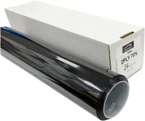 Window Tint Car Film 36"Inx100'Ft 2-Ply Premium High-Performance Dyed with 20% VLT -Black Privacy Window Tint for Home Blocks UV Rays, Heat & Glare -Scratch Resistance, Self-Adhesive & Easy to Install