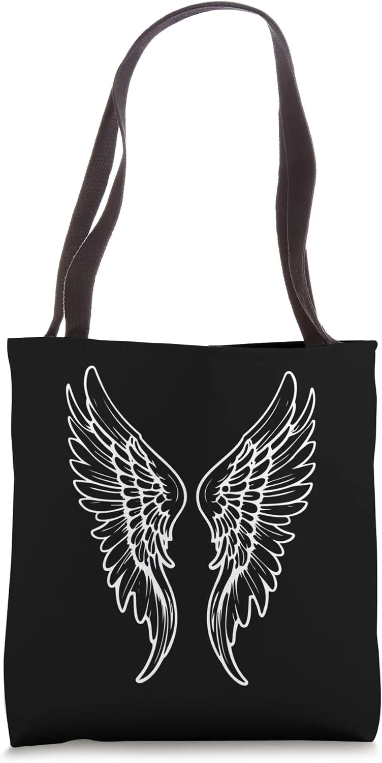 Wings of Faith Compassion Devotion Courage Sympathy Nursing Tote Bag
