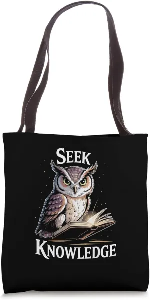 Wisdom Owl Art Symbol Ancient Knowledge Teachers Students Tote Bag