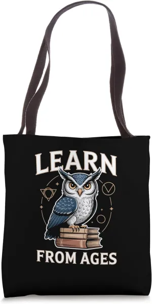 Wisdom Owl Art Symbol Ancient Knowledge Teachers Students Tote Bag