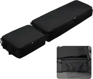 WOMACO Under Seat Storage Truck Tool Box Organizer for Truck, Underseat Storage Bae with Lid for Ford F150 F250 F350 (Black, for Truck Three Seats)