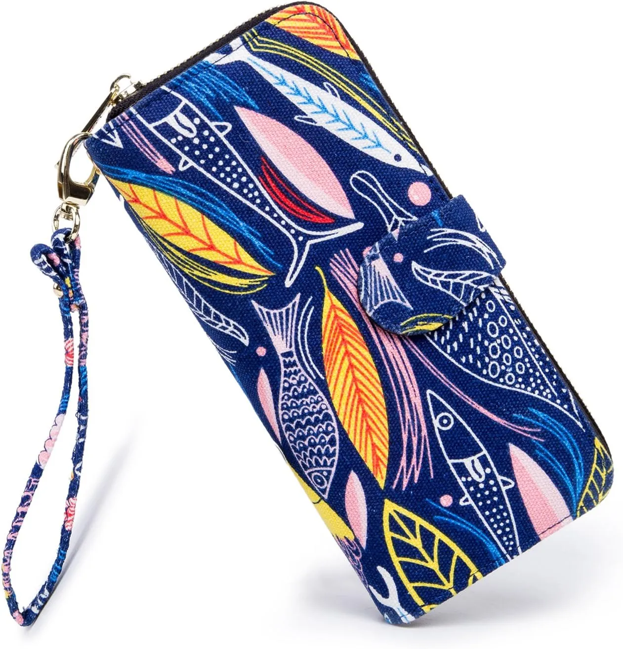 Women Wallet Card RFID For Womens Holder Blocking Credit Small Zipper Purse Pocket Bifold Slim Coin ID Ladies Wristlet Clutch Large Capacity Window Case Travel Zip Women's