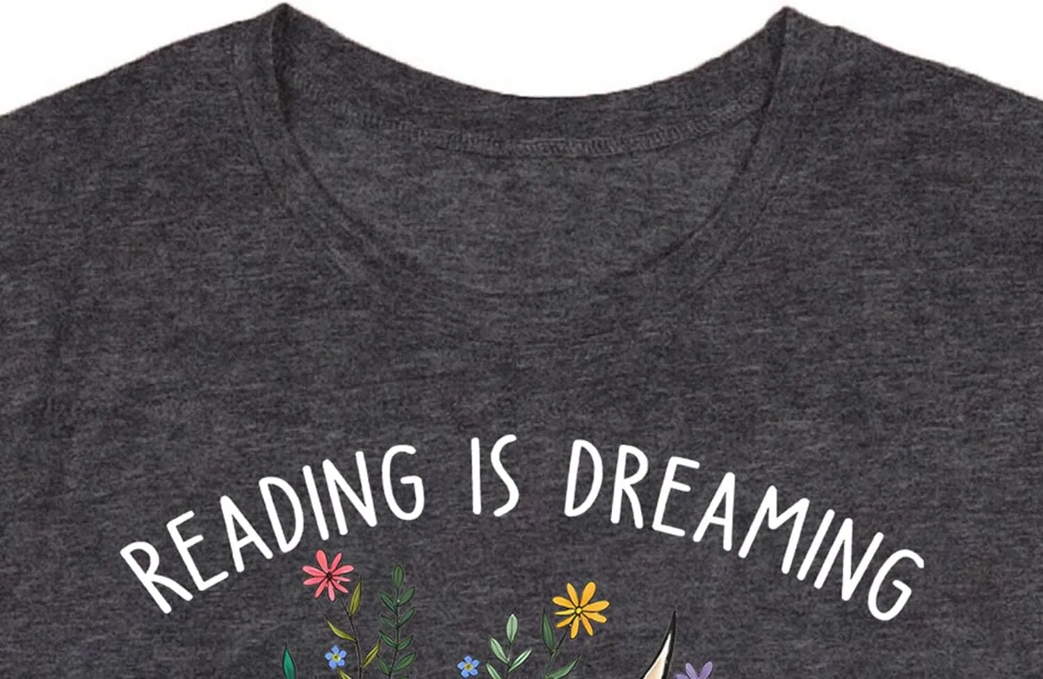 Womens Reading Shirts Book Lover Bookworms T-Shirt Book Heart Tops