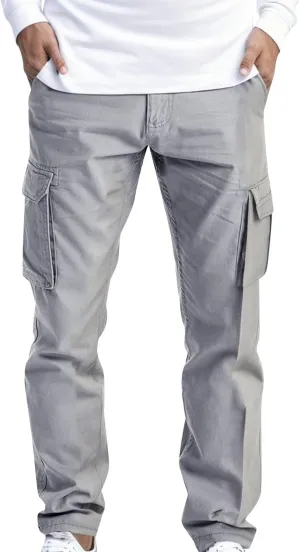 Work Pants Men Heavy Duty Multi Pocket Reinforced Knees Durable Utility Carpenter Construction Trousers with Pockets