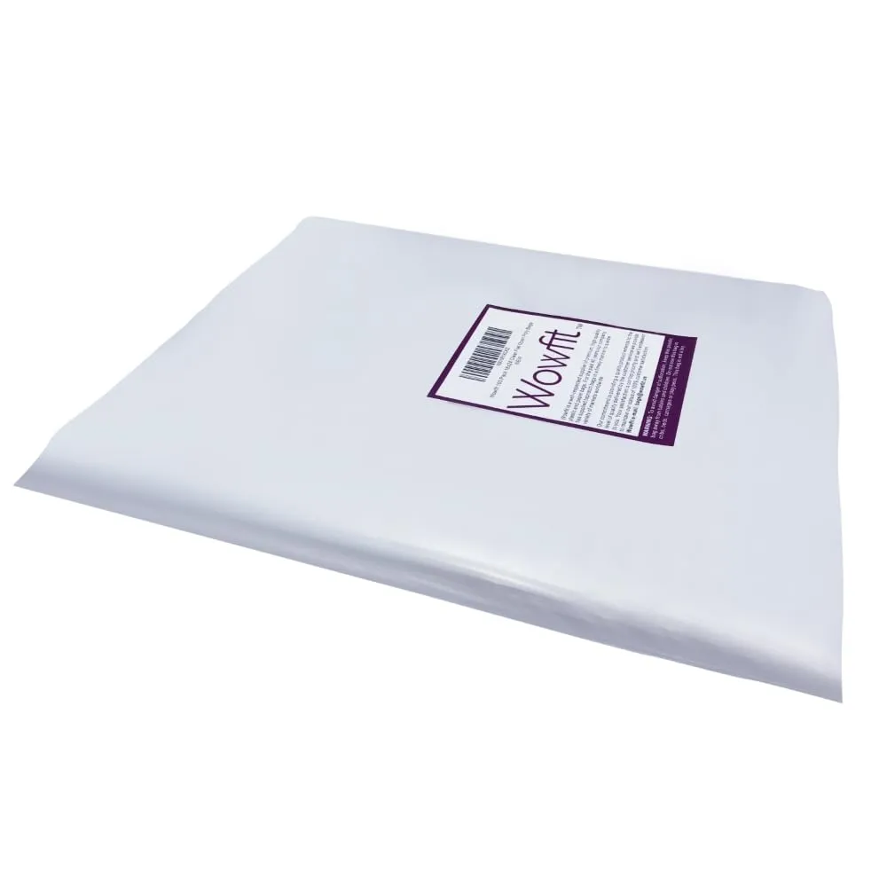 Wowfit 100 CT 18x24 inch 1.1 Mil Clear Plastic Flat Open Poly Bags – Great for Dough Proofing, Food Storage, Jackets, Coats, Pillows, Laundry, and More