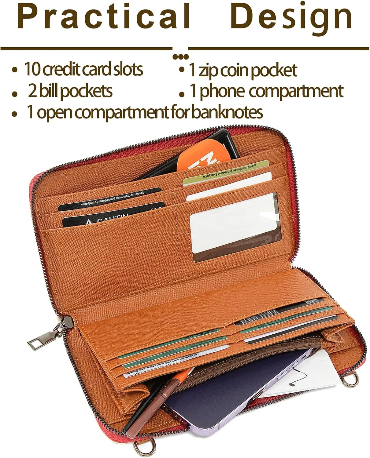 Wristlet Western Wallet Boho Aztec Credit Card Holder purse Clutch bag Shoulder bag for Women
