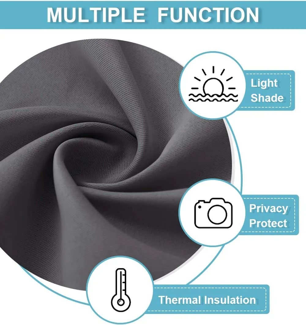 XISUNYA Adjustable Blackout Shades, Hawaiian Portable Blackout Curtain, Relaxing Lagoon Coconut Print Living Room Bedroom Window Drapes,35W x63L Inch, for Bathroom Living Room Bedroom