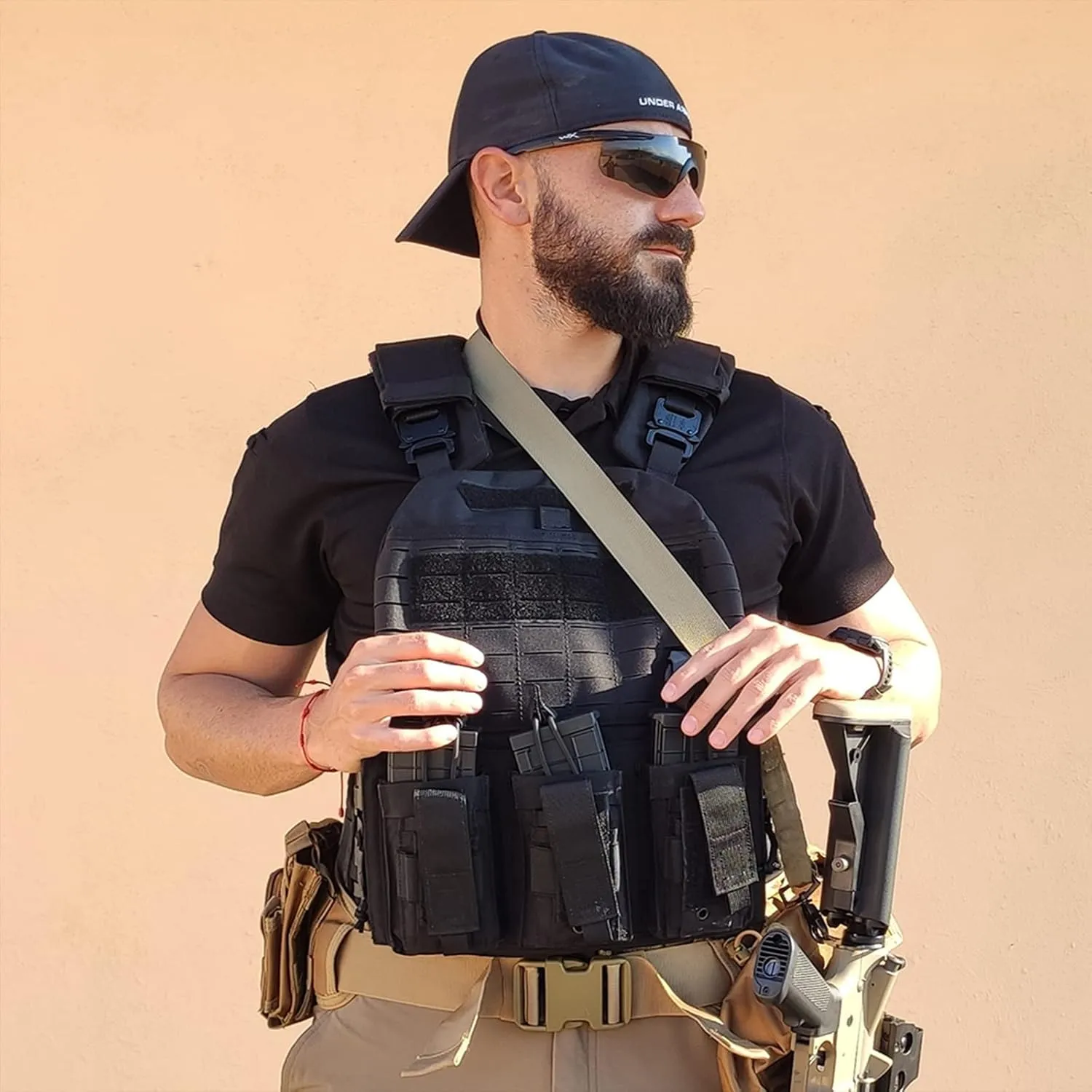 YAKEDA Tactical Battle Belt Duty Belts Law Enforcement Police Utility Belt With Pouches 7 in 1