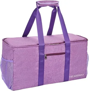 YELAIYEHAO Large Utility Tote Bag with lid, Foldable Collapsible Tote for Storage Pool Beach Shopping picnic laundry gym and Luggage