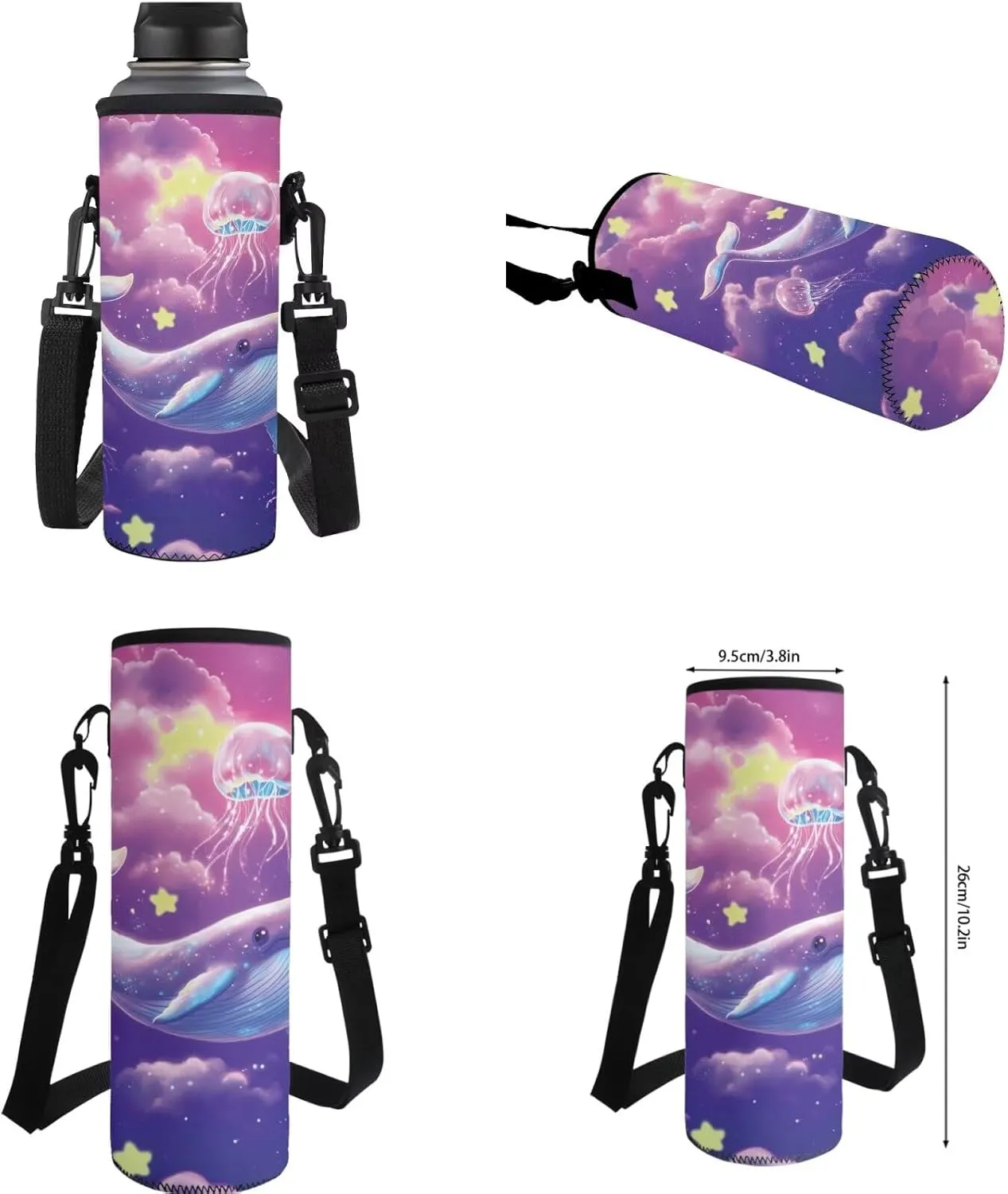 YEXIATODO Bookbags for 6Th Grade Girls Purple Whale Backpack With Lunch Box Kids Girls Kindergarten Primary School Back Packs Bookbag for Boys Large Schoolbags Abstract Rucksack Outdoor