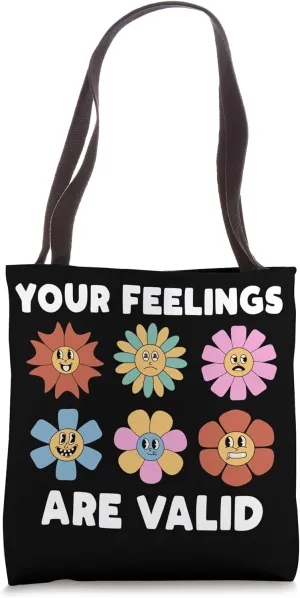 Your Feeling Are Valid School Counselor School Counseling Tote Bag