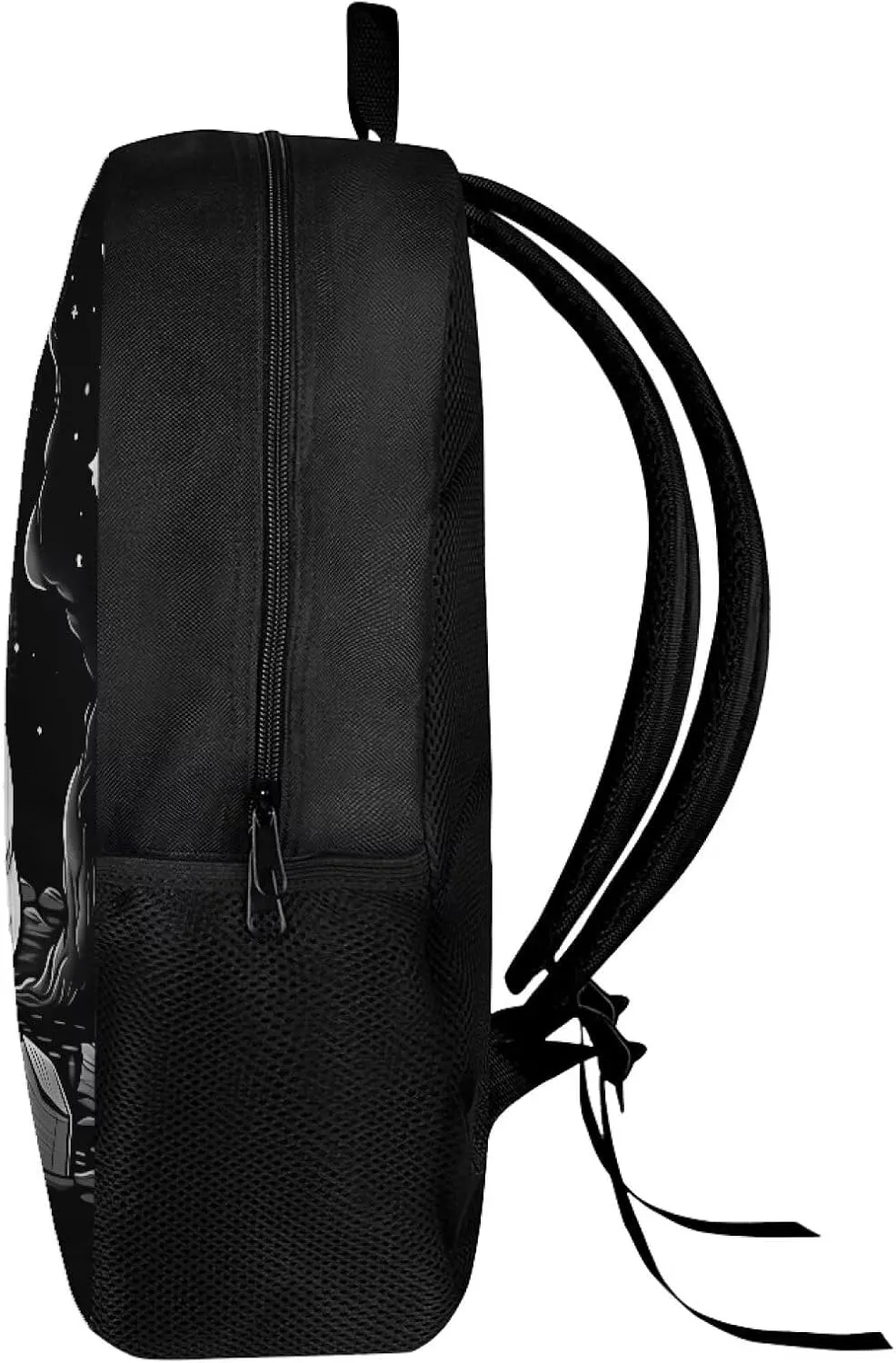 Ystardream Cute Ghost Kids School Backpack for Boys Elementary School Backpack for Girls Black School Bag for Kids Girls Lightweight Travel Daypack Bookbag Personalized School Bag