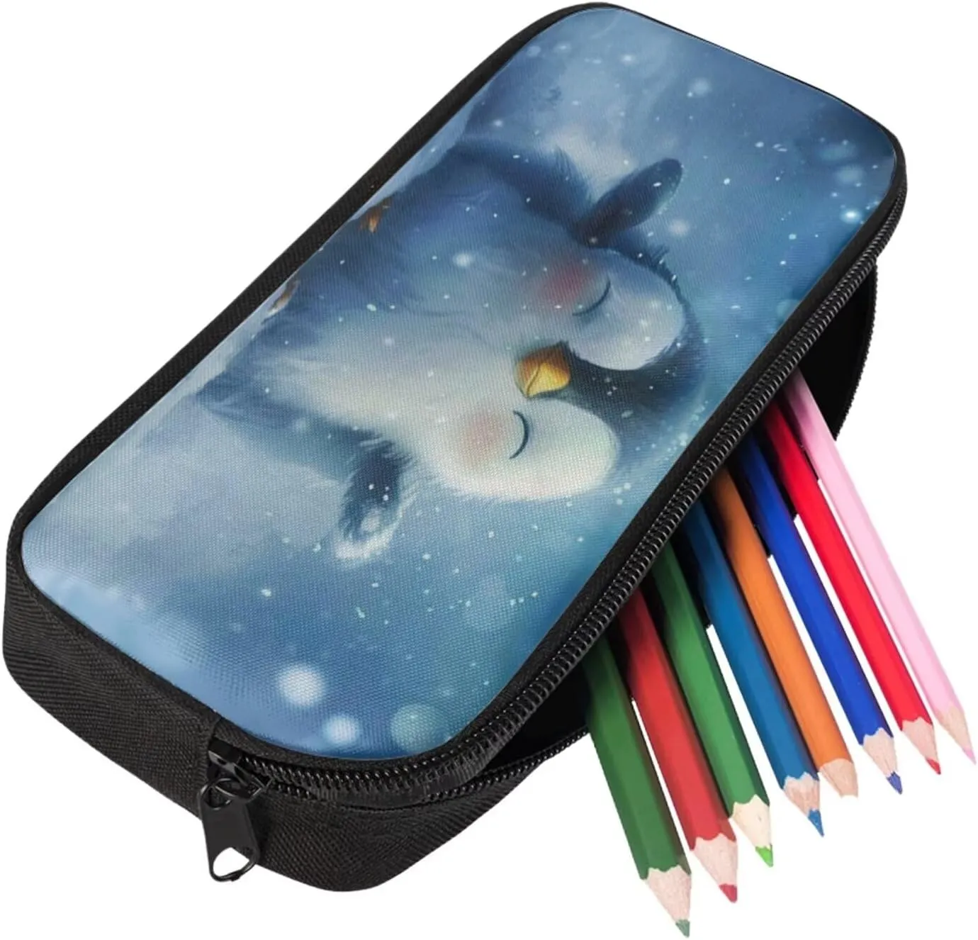 Ystardream Girls Cute Penguin Backpack for School 5th Grade School Bag with Luch Bag for Boys 17 Inch Primary School Daypack Insulated Lunch Box, Pen Case, and Water Bottle Sleeve