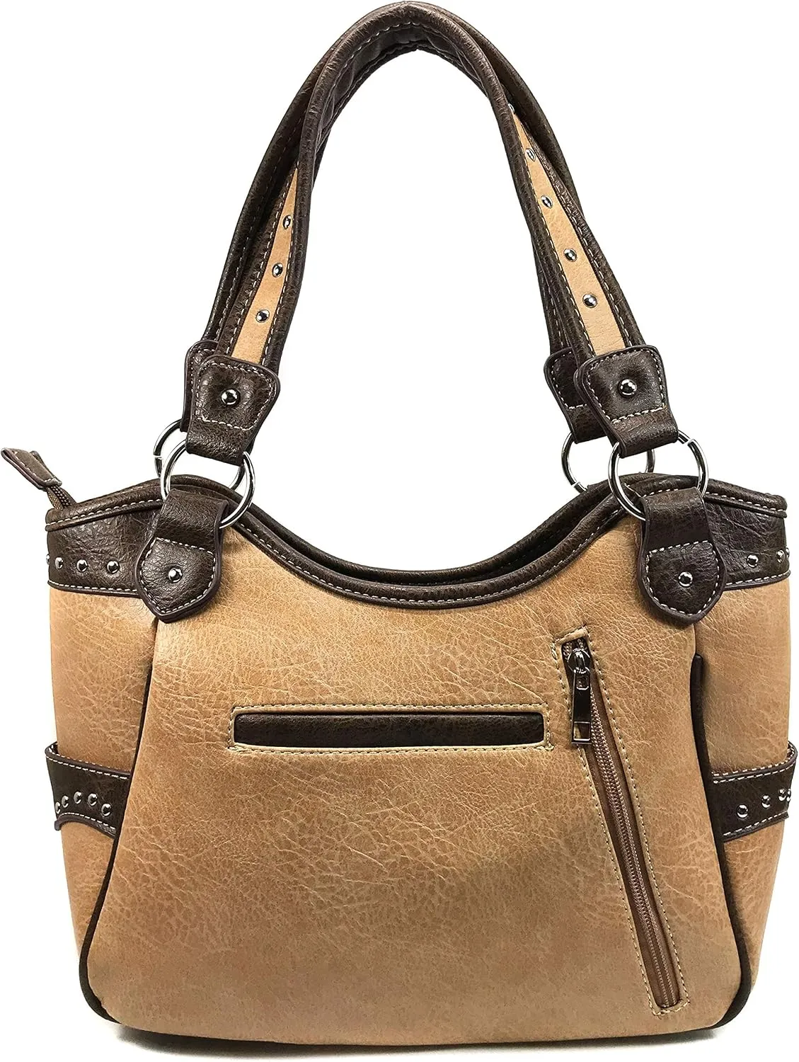 Zelris Dakota Dales Pony Horse Embroidery Mane Western Country Women Conceal Carry Tote Purse with Matching Wallet Set