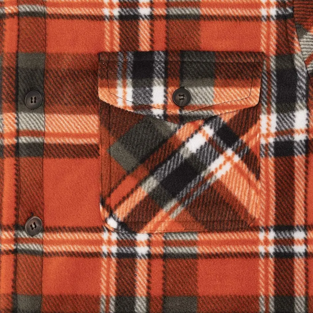 ZENTHACE Men's Warm Sherpa Lined Fleece Plaid Flannel Shirt Jacket(All Sherpa Fleece Lined)