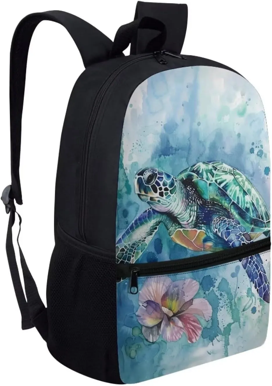 ZOUTAIRONG Sea Turtle Backpack for Girls Bookbag Age 6-8 Elementary School Bag for Boys Book bag Middle School Bag for 6TH Grade Kids School bags with Pocket 17inch Schoolbag